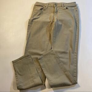 Michael Kors Size 2‎ Khaki Tan Grey Skinny Stretch Denim Designer Jeans